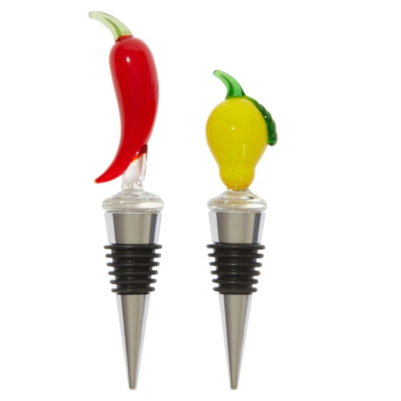 Sandra Alexandra bottle Stoppers set of 2 - Picture 1 of 6